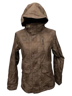 Sims Snowboard Ski Jacket Hood Winter Size Small‎ Brown With Green Lining thumbnail 1
