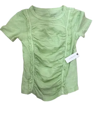 NWT Pilcro Green Ruched Short Sleeve Tee thumbnail 2