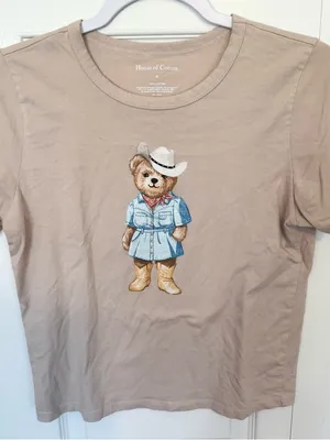 House of Cotton Country Bear Graphic Tee - Small thumbnail 1