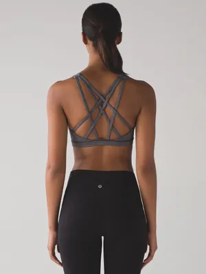 Lululemon Free To Be Serene Bra Heathered Black size 8 thumbnail 3