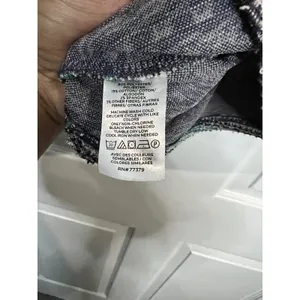 Ann Taylor Factory Women's Peplum Top Multicolor Tweed Knit Short Sleeve - Med thumbnail 3