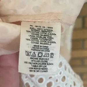 Anthropologie HD in Paris Georgia Eyelet Dress Ruffle Hem White US Size 10 thumbnail 7