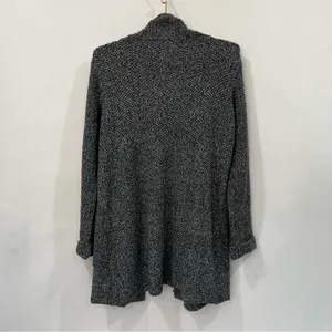 BE COOL Cardigan Heathered Charcoal Gray Knit Size Medium Long Sleeve thumbnail 2