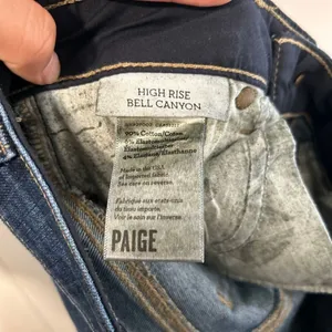 Paige Denim Flare Jeans Size 25 Dark Wash | Premium Stretch Bootcut Mid Rise thumbnail 5