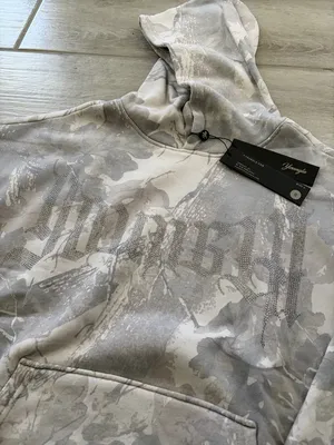 YoungLA Bling Camo Hoodie Grey Spring Hoodie Women’s Size Small Hunting Season thumbnail 2