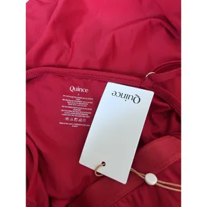 NWT Quince Cherry Red Italian Cami One-Piece Swimsuit Size Small thumbnail 5