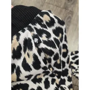 Kate Spade Classic Leopard Animal Print Shirt Joggers Pajamas Lounge Set Large thumbnail 7