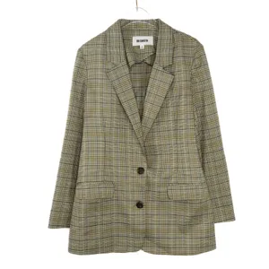 Urban Outfitters BB Dakota Tan Brown Plaid Blazer Jacket Small thumbnail 6