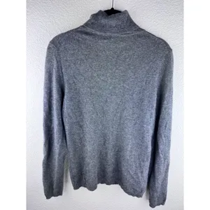 Charter Club 100% Cashmere Turtleneck Sweater Grey Womens Size S Preppy‎ luxury thumbnail 2