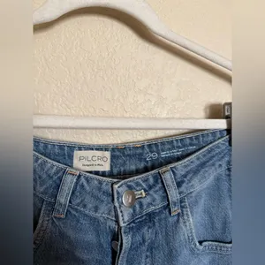 PILCRO reworked high rise tapered jeans size‎ 29 in blue barrel balloon thumbnail 6