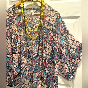 Xhilaration Kimono Floral Print for Women Size XL thumbnail 4