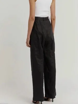 ✨DISSH Norah Linen Blend Black Sz 2 Pants✨ thumbnail 5