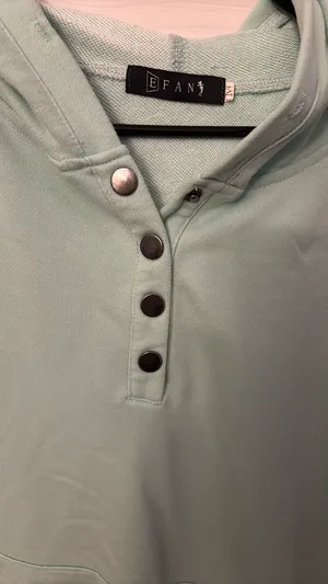Mint Green Button Sweatshirt Size M thumbnail 1