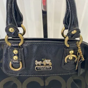 Coach Y2K OP Art satchel handbag thumbnail 3