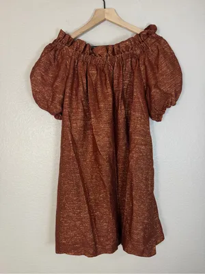 Sézane Tamara Dress in Bronze size 34 US 2 NEW $245 thumbnail 13