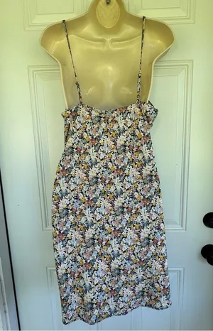 Abercrombie & Fitch Twisted On the Top Floral Mini Strap Dress M thumbnail 3