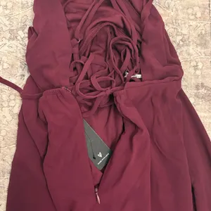 Lulus In Love Forever Plum Lace-Up High-Low Maxi Dress Size XS Bridesmaid Flowy thumbnail 9