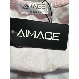 Aimage Pink High Waist Bikini Set‎ Two Piece Swimsuit Cute Swimwear Size M thumbnail 8