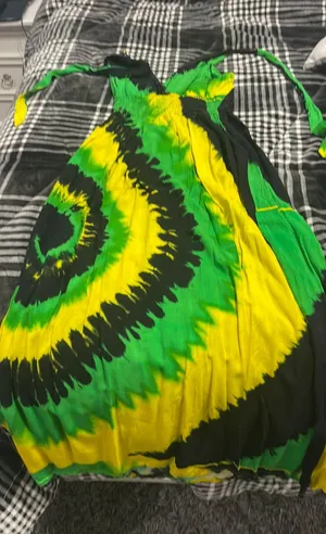 Green, Yellow, Black Dress thumbnail 2