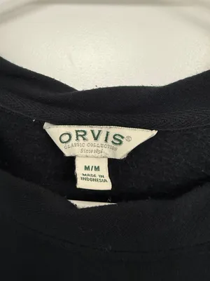 Orvis Black Fleece Crewneck Pullover High Low Hem Women’s M thumbnail 4
