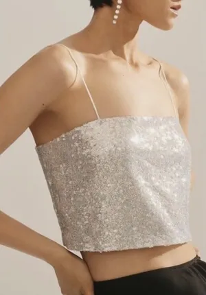 Anthropologie Sequin Tank thumbnail 2