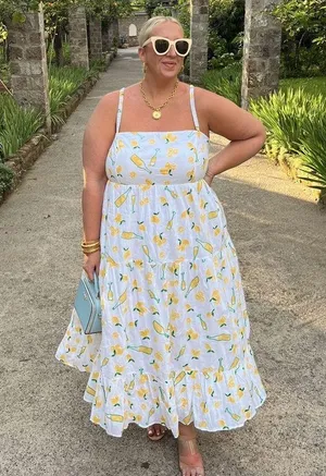 SHOW ME YOUR MUMU Summer Fling Midi Dress In Limoncello Embroidery thumbnail 3