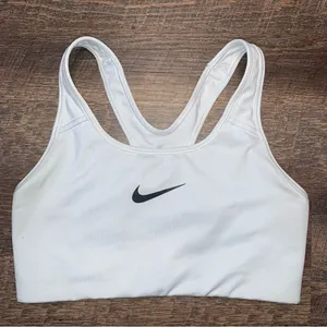 Nike Dri-Fit Sports White Bra Size Medium thumbnail 1