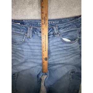 american eagle super high rise baggy wide leg cargo jeans 10 reg thumbnail 9