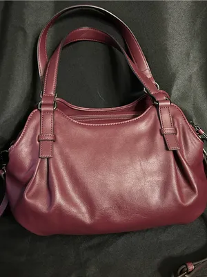 Simply Vera Vera Wang Women’s Quilted Burgundy Satchel thumbnail 2