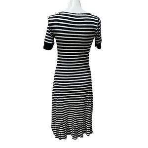 Lauren Ralph Lauren Women's Striped Bodycon Dress Black & White Standard Size S thumbnail 5