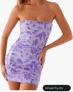 Amazon Lavender Purple Mini Dress thumbnail 3