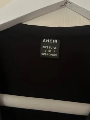Black shein baby tee thumbnail 2