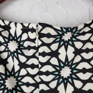 Maggie London Stitch Fix Dress 22W Black White Cenna Jersey Starbust Mini NEW thumbnail 6