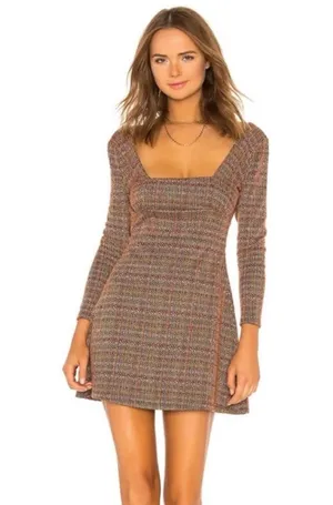 Free People Uptown Girl Tweed Dress thumbnail 1