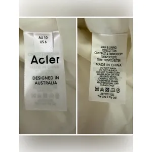 Acler Vicount Dress Embroidered Eyelet Dress Ivory White Size 6 NWT NEW thumbnail 14