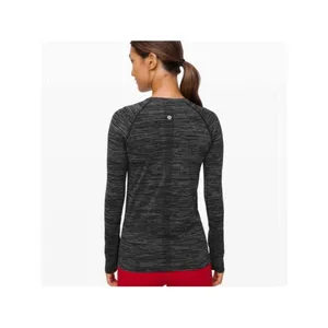 Lululemon swiftly long sleeve shirt Heathered black thumbnail 3