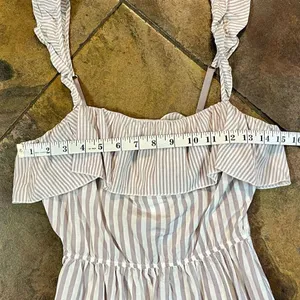 NWT Victoria’s Secret Ruffle Dream Angel Striped Asymmetrical Cami Small thumbnail 5