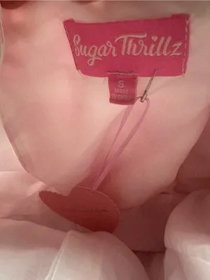 Sugar Thrillz Pink and White Gingham Mini Dress thumbnail 5