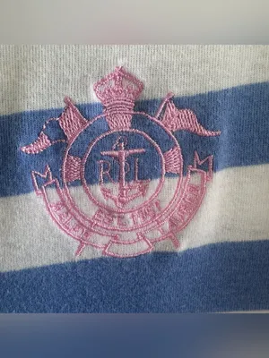 Ralph Lauren Striped Dress Embroidered Logo Women’s Small Blue White Preppy thumbnail 4