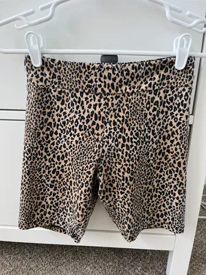 Forever 21 cheetah biker shorts thumbnail 1