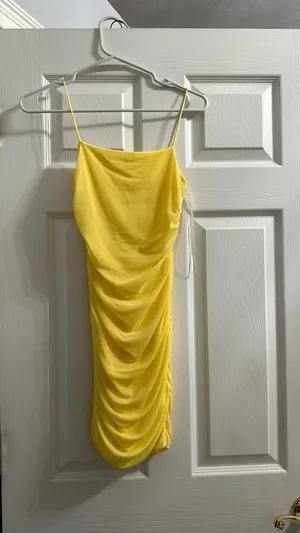 Hello Molly FAVORITE THINGS DRESS PASTEL YELLOW thumbnail 7