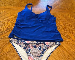 ZAFUL Tankini Twist Front Tummy Control High Waisted Bikini Sets nwt thumbnail 8