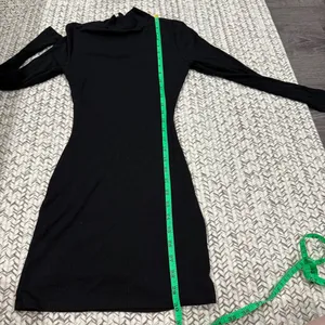 Windsor Black Long Sleeve Ribbed Bodycon Mini Dress thumbnail 8