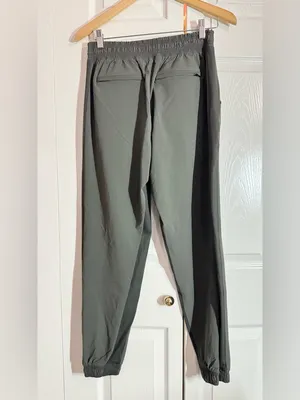 Athleta Textured Brooklyn Joggers - Mountain Olive - Size: 4 thumbnail 3