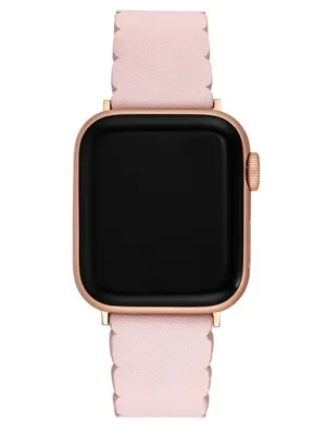 Ladies Sol-light nwt Apple Synthetic Watchband Scalloped Blush for 38mm / 40mm thumbnail 1