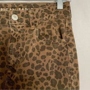 American Eagle next level stretch super hi-rise leopard jegging 4S thumbnail 6