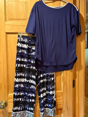Cuddl Duds two-piece lounge or pajama set women’s S thumbnail 1