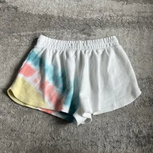 Feat Shorts Women's Medium Blanket Blend Fleece Pull On Drawstring Waist Pockets White thumbnail 6