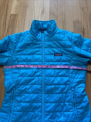 Patagonia Blue Nano Puff Jacket Sz M thumbnail 3