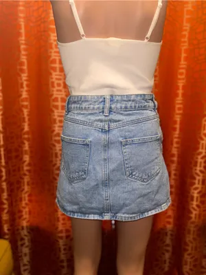 Forever 21 Denim Mini Skirt Small Good Condition thumbnail 4